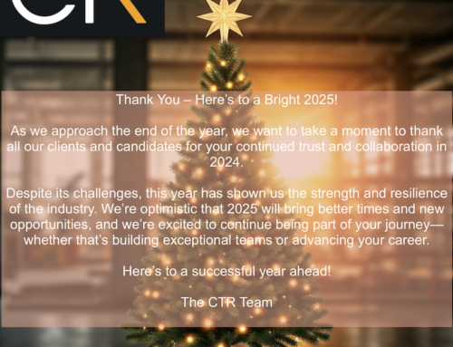 Merry Christmas and a very happy New Year from the CTR Team!